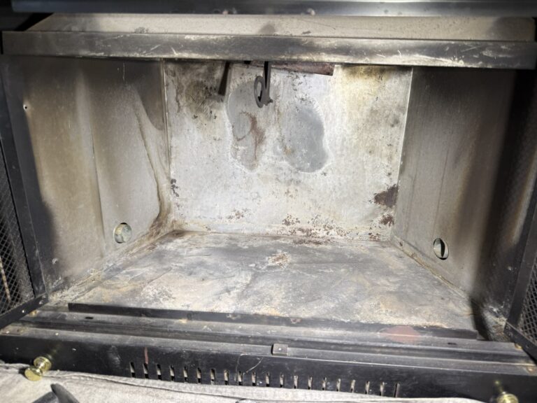 Fireplace without refractory panles