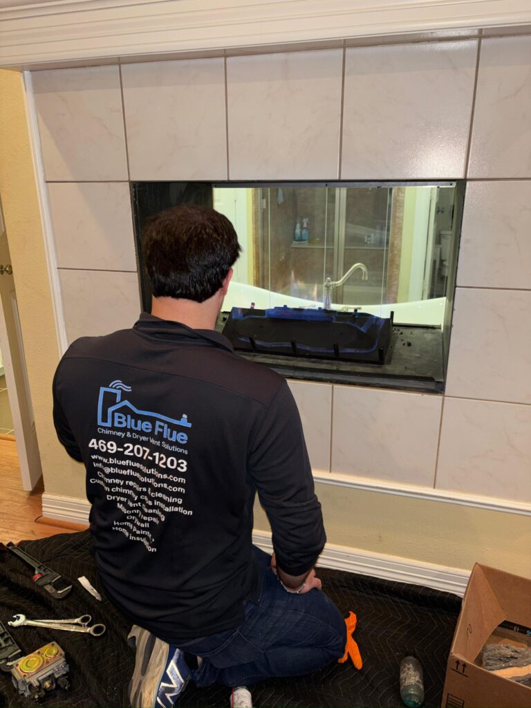 Gas Fireplace Inspection by BlueFlue